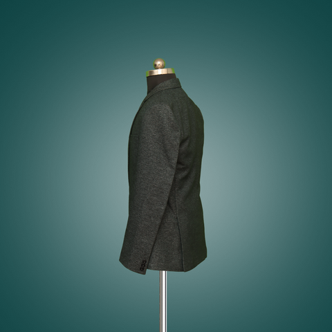 Side View Of Olive Green Colour Blazer