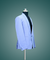Right Side View Of Sky Blue Suit For Men